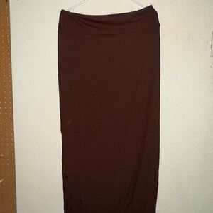 No Boundaries Rich Brown Pencil Skirt